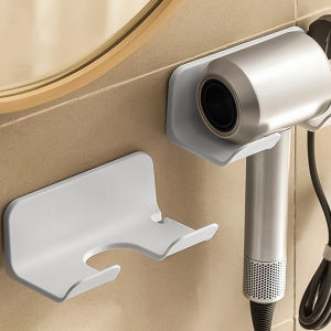 【On Sale】Hair Dryer Organizer Wall Mount Drill-Free Hair Dryer Rack Multifunctional Storage