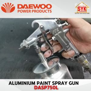 SYK Daewoo DASP750L 750ml Paint Air Spray Gun Aluminium Pneumatic Paint Sprayer Cup Spray Gun Electric Penyembur Cat