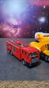 Diecast Miniatur Mainan Mobil Besi Truk Pemadam Konstruksi Box Besi Metal