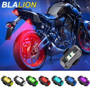 BLALION รถจักรยานยนต์ Drone Strobe Light 7 สี Mini USB LED Anti-Collision จักรยานเครื่องบิน Night กระพริบไฟเตือน