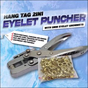 Print Digital - 2in1 EYELET PUNCHER 5MM WITH EYELET GROMMETS