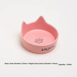 Petdebby | Anti Tip Ceramic Pet Feeding Bowl
