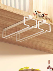 Wine Glass Hanging Rack Non-drilling Mountable Wineglass Storage Rack