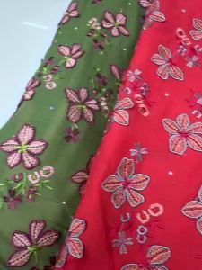 5 Thước Vải Ren Cotton Thụy Sĩ Chất Lượng Cao Xuất Xứ Nigeria Dùng Cho Váy Cưới