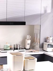 Tempat Menyimpan Beras Kotak Penyimpanan Beras Makanan Plastik Kotak Penyimpanan Makanan Multi-fungsi