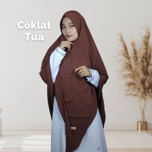 HAJENA - KHIMAR MONYRA SIZE XL JILBAB JUMBO SYARI HIJAB SOFT PET ANTEM CRINKLE AIRFLOW