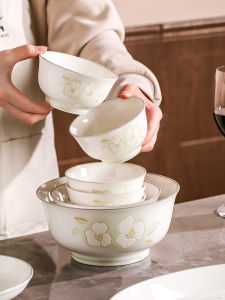 Bộ Bát Đĩa Sứ Tráng Men Họa Tiết Hoa Dùng Trong Gia Đình Hương Vị Thơm Dễ Chịu Bộ Bát Đĩa Cao Cấp Dùng Trong Siêu Thị