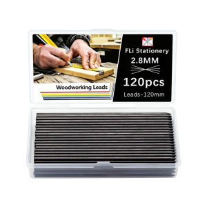 MROOFUL | 120 Chiếc 2.8mm 2B Bút Chì Thay Thế Chì Viết Cho Thợ Mộc Đánh Dấu Công Cụ Kỹ Sư Xây Dựng