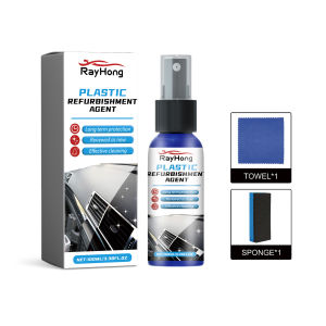 Rayhong Agent Of Automotive Interior Instrument Panel Seat Cleaning And Decontamination Reconditioning Car Plastics Parts Cleaning Car Repair Agent Remove Stains Parts Repair Plastic Revitalizing Coating Set