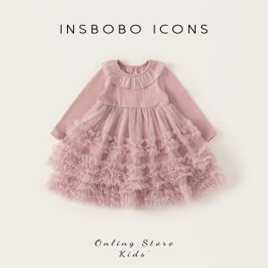 insbobo | Đầm Tulle Công Chúa Màu Hồng Mới