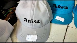 Topi Anak Dewasa Bordir Nama Request Custom Nama