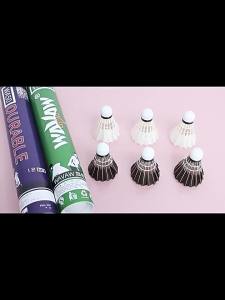 Penghantaran dari China [2025] Kedai Utama Rasmi Tahan Lama Badminton Tulen 12 Hanya Bola Latihan Kalis Angin Pertandingan Tahan Lama Profesional Bulu Angsa 3.5