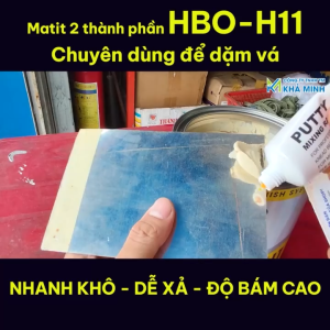 Matit trét nhanh khô 2 thành phần HBO-H11 trọng lượng 500g