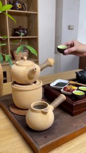 Bộ ấm bếp đun nước pha trà 900ml NodaCook gốm chịu nhiệt