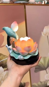 Đèn Thờ Hoa Sen Gốm Sứ Mẫu Ánh Sáng Ấm Đèn Thờ Cúng Ban Thờ Tổ Tiên Ban Phật Thần Tài Thổ Địa