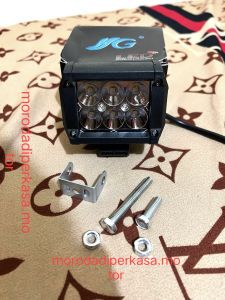 Lampu LED 6mata kotak mini HJG 18 Watt universal motor mobil