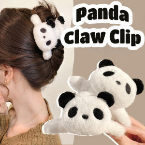 Cute Plush Panda Shark Clip for Women Girls Fashion Cartoon Large Crab Hairpin Autumn Winter Soft Koala Hair Claw Clips Hair Accessories