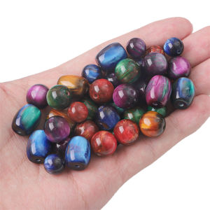 Hạt Tròn Bầu Trời Đầy Sao Bằng Nhựa 10/12Mm Lạ Mắt Hạt Đệm Tròn Cho Vòng Cổ Vòng Tay Bông Tai Tự Làm Trang Sức