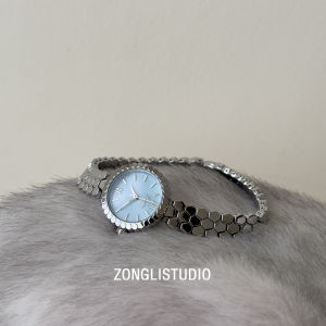 Zongli Honeycomb Chain Blue Mother-of-Pearl Chống Nước Nữ Đồng Hồ Thời Trang Sành Điệu Tối Giản Màu Lạnh Thiết Kế Phong Trào Thạch Anh