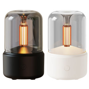 น้ำมันหอมระเหยกระจายน้ำหอมน้ำมันกระจายตัวเพิ่มความชื้นแบบพกพาแบบพกพาสำหรับห้องนั่งเล่นห้องนอน