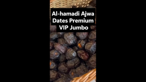 Alhamadi Kurma Ajwa Premium Jumbo | Fresh Saudi Dates | Soft & Sweet | 250g / 500g / 1kg