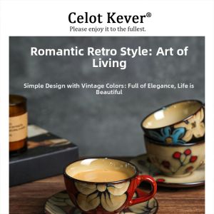Creative Underglaze Color Mug Set