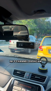 [3-CHL] DDPAI N4T 3-Channel 2.5K GPS Super Capacitor Front Rear & Cabin Dashcam with Infrared Night Vision for Grab E-Hailing
