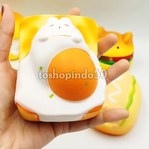TAIYO Squishy Slow Animal Food Squeeze Cute Beraroma Wangi Lembut Elastis Squishi Stress Relief Mainan