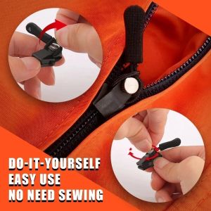 24PCS Detachable Quick Instant Zipper Puller Universal Portable Luggage Bag Zipper Clothing Pants Repair Replaceable Zippers Head