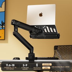 Brateck | Portable Mechanical Arm Dual-Use Laptop and Monitor Stand