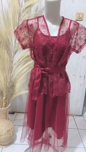 DRES GARACIA PARTY 2 IN 1/DRES NATAL/DRESS CANTIK PROMO GOOD QUALITY