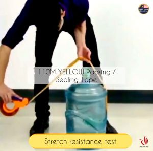 Guarantee 100m OPP Packing Tape Cellulose Yellow Brown Tape Strong Carton Sealing Packing Box Tape Lekat Kotak 100