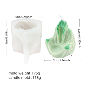 3D Death Silicone Candle Molds DIY Wreath Skull Wax Melt Plaster Claying Molds Easter Theme Gypsum Casting Molds Festival Decor