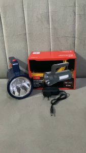 AOKI Multifungsi LED Senter Tangan 20W+10W Cahaya Putih Baterai Lithium 1500mAh Camping & Hiking