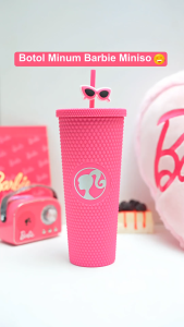 Miniso X Barbie Series Botol Minum Durian Straw Cup 700Ml