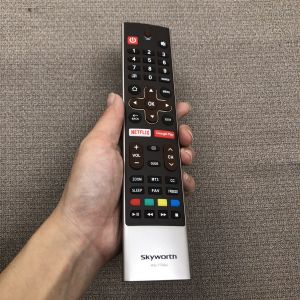 Điều khiển tivi Skyworth giọng nói hàng chính hãng HS-7700J hàng mới 100% - tặng kèm pin bảo hành 100% - Remote đầu bấm tivi giọng nói Skyworth