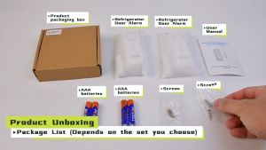 CallToU Refrigerator Freezer Window Door Alarm Sensor Smart Home 120dB Wireless Anti-theft Refrigerator Door Opening System for Home Security Alarm