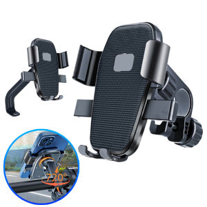 Motorcycle Phone Mount Handlebar/Rear View Phone Holder for Bicycle/Scooter Navigation Holder Universal for 4.7-7in Smartphone