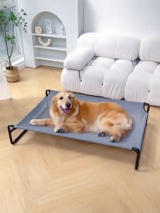 Original Cooling Elevated Dog Bed Outdoor Raised Dog Cots Bed for Large Dogs Portable Standing Pet Bed with Washable Breathable Mesh No-Slip Feet for Indoor Outdoor