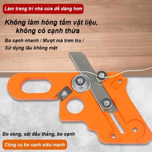 Công cụ bo cạnh mộc tay cầm mới cắt dán cạnh vát góc bo cong kèm 10 lưỡi dao thay thế