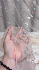 VẢI LƯỚI KẾT KIM SA HOA CHÂN 2 ĐẦU NỀN NUDE - KHỔ 1.5M - VẢI NHÀ PHẠM