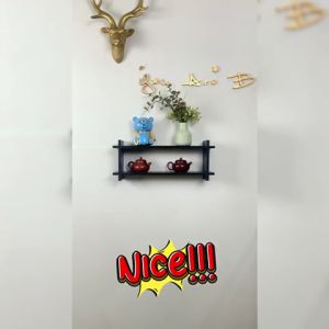 Rak dinding latar belakang dekorasi ruang tamu penyimpanan dinding rak gantung - YOSINOGAWA STORE