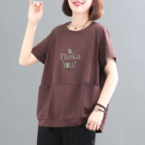 HUAXUNRAN | Áo Thun Nữ Kiểu Dáng Mỏng Rộng Thời Trang Trẻ Trung XL