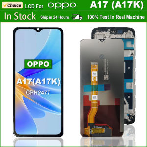 6.56" Frame Replacement For OPPO A17 A17K LCD Touch Screen Digitizer Assembly Display For Oppo A17 A17K Display CPH2477 CPH2471