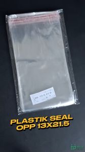Plastik Seal OPP 13x215 (100 lembar) / Plastik Seal 13 x 215 Bening Lem Rekat Roti Undangan