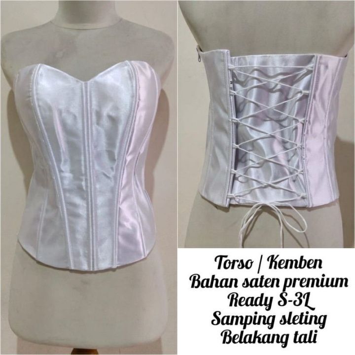 Kamisol Kebaya / Bustier / Longtorso Kebaya Jumbo Satin Model Kemben