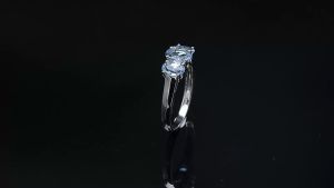Nhẫn Bạc Thật S925 Nguyên Bản Nhẫn Cưới Đá Quý Màu Xanh Ngọc Bích Tự Nhiên Trang Sức Thanh Lịch Quà Tặng Cho Nữ