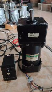 Mengenal AC Dinamo Motor Gearbox 120W 220V 1Phase Ratio 1:20