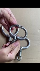 Stainless Steel Cow Nose Ring Automatic Spring Cattle Nose Ring