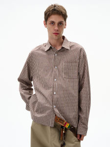 MADWITCH | Classic Check Long-sleeved Commuter Casual Versatile Vintage Shirt